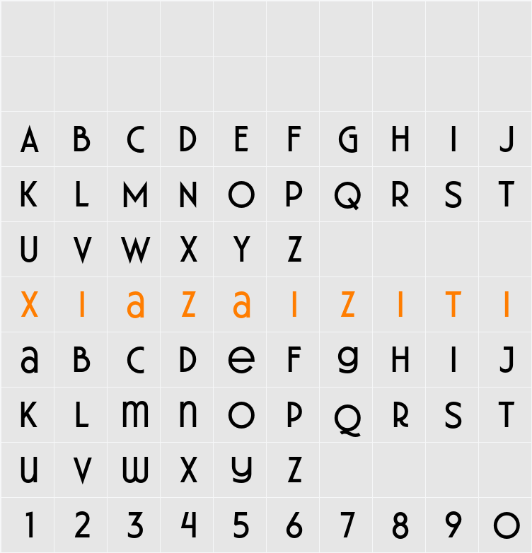 Florisha 字符映射表