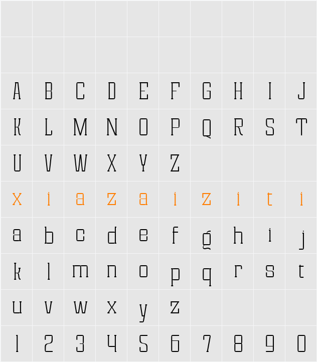 font124 ExtLt 字符映射表