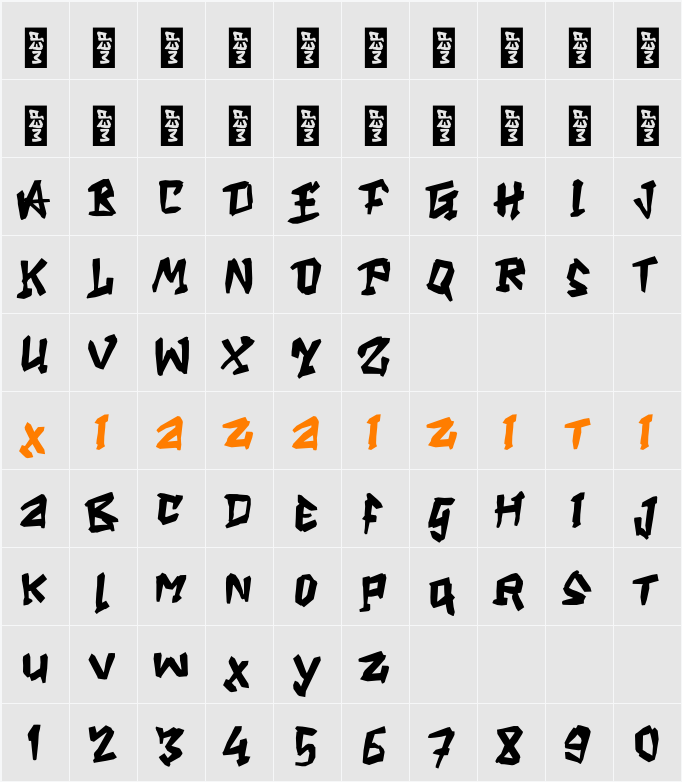 M Maben 字符映射表