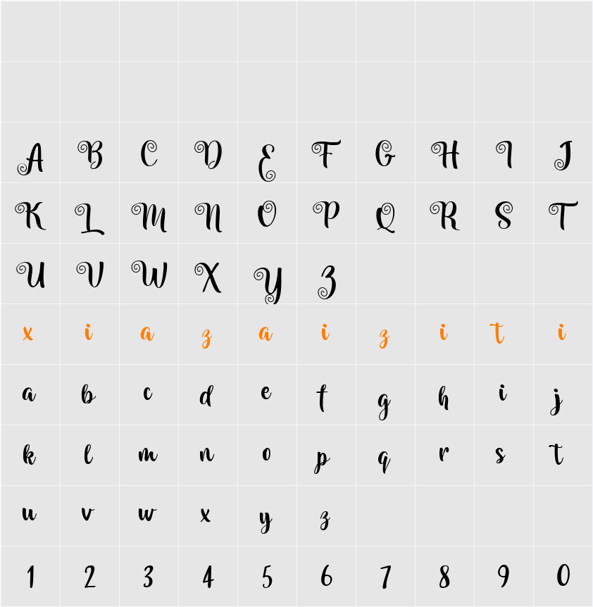 Homela 字符映射表