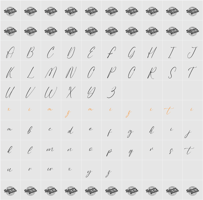 Historic Yukata DEMO VERSION 字符映射表