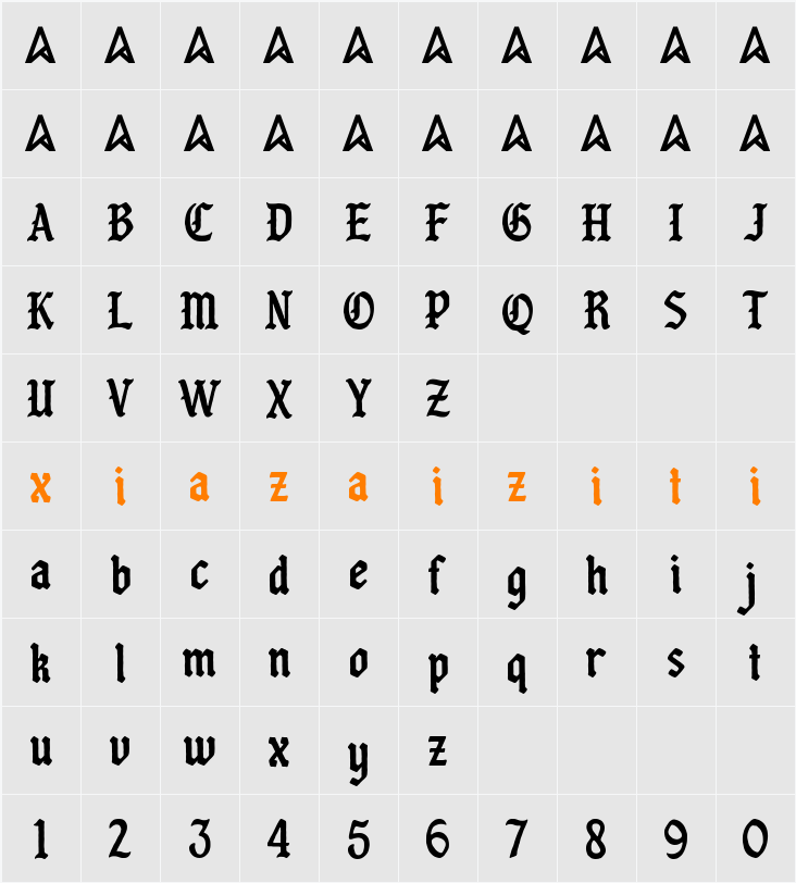 Hold Money 字符映射表