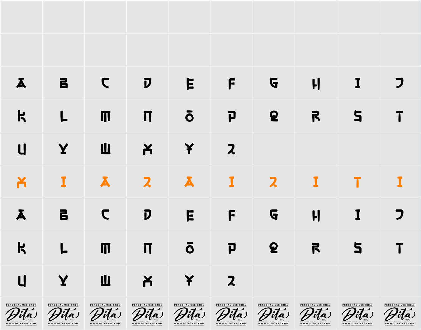 Gonggi Notes Personal Use 字符映射表