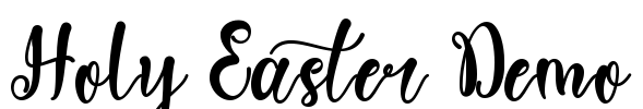 Holy Easter Demo 字体预览图