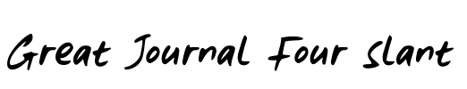 Great Journal Four Slant