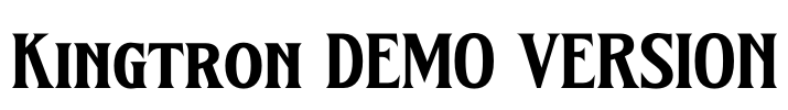 Kingtron DEMO VERSION