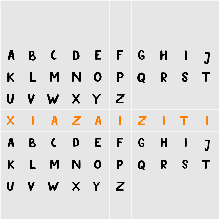 Madrea Demo 字符映射表