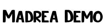 Madrea Demo 字体预览图