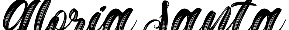 Gloria Santa 字体预览图