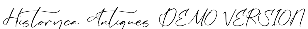 Historyca Antiques DEMO VERSION