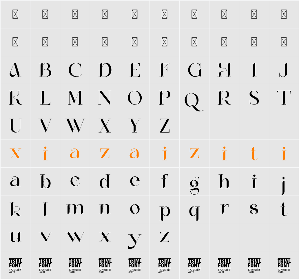 Heroism Realities Demo 字符映射表