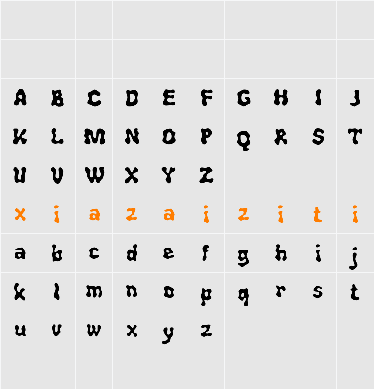 Magedo Blur Demo 字符映射表