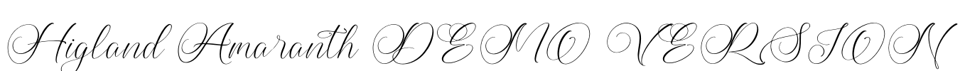 Higland Amaranth DEMO VERSION