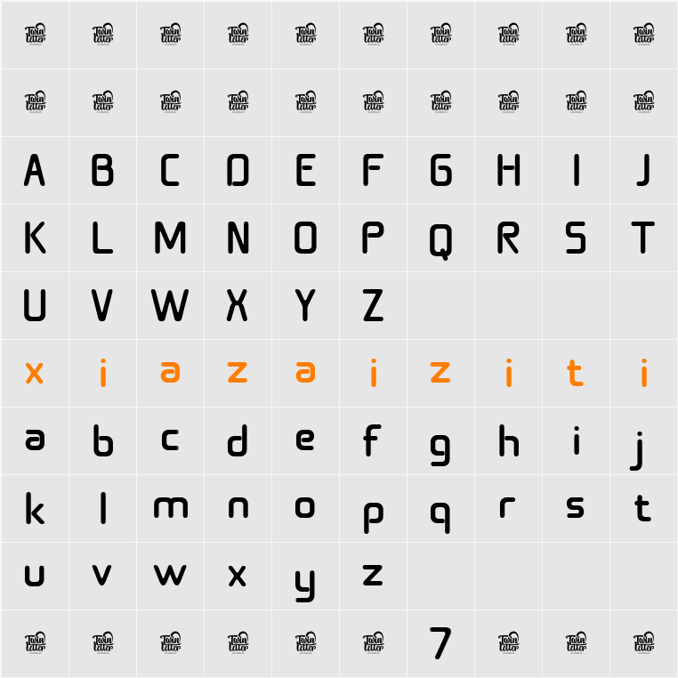 Linkero Trial 字符映射表