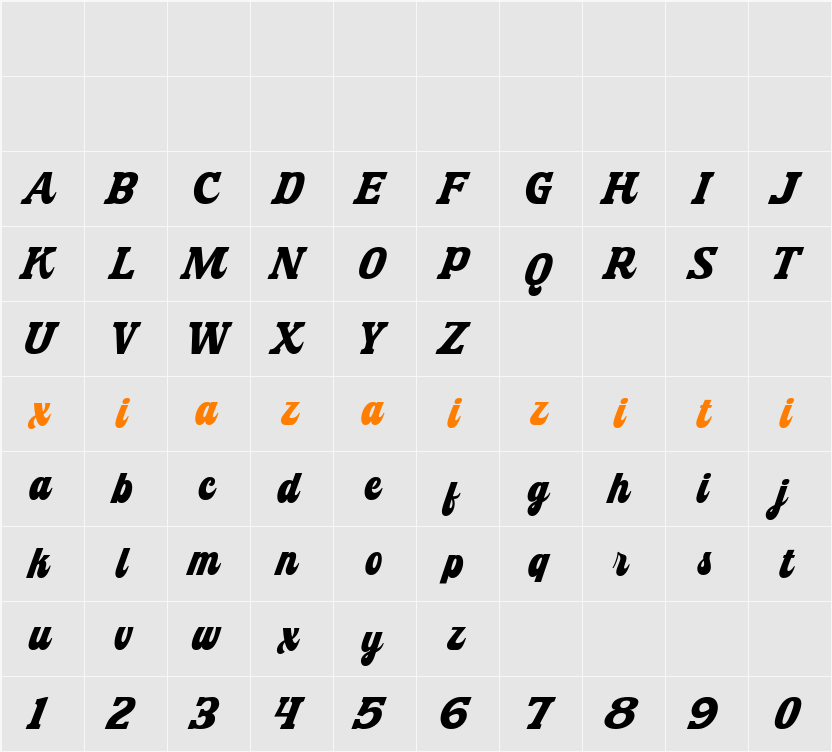 Machton 字符映射表