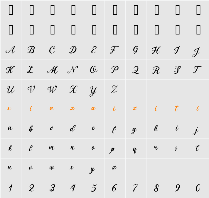 Madragon 字符映射表