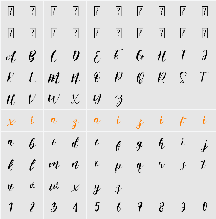 hello moms 字符映射表