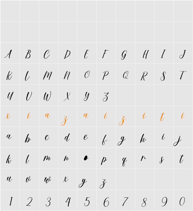 Mandat 字符映射表