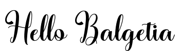 Hello Balgetia