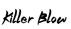 Killer Blow 字体预览图
