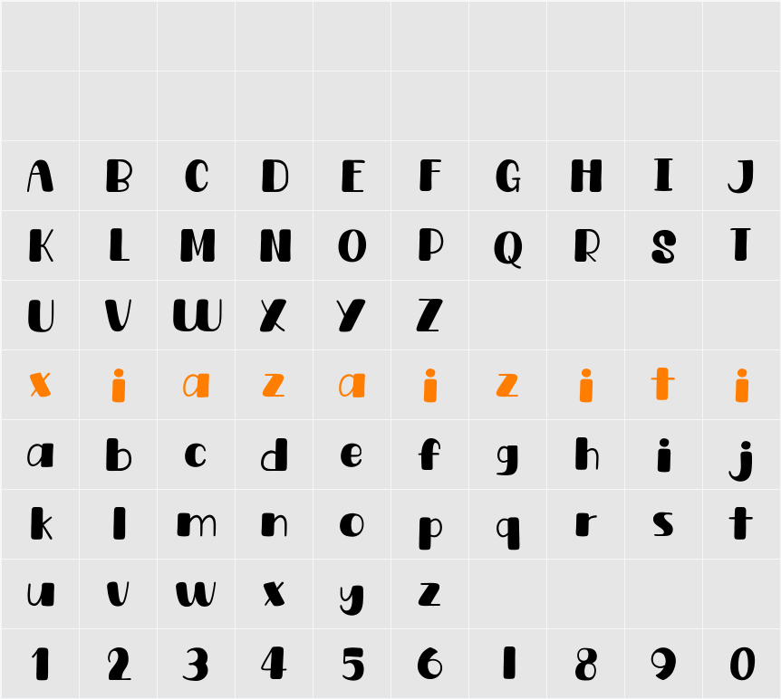 Life Kittie 字符映射表