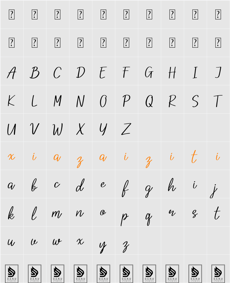 Identic Partner Script 字符映射表