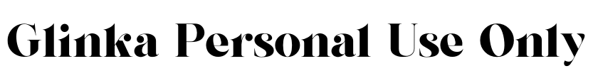 Glinka Personal Use Only