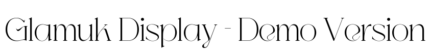 Glamuk Display - Demo Version