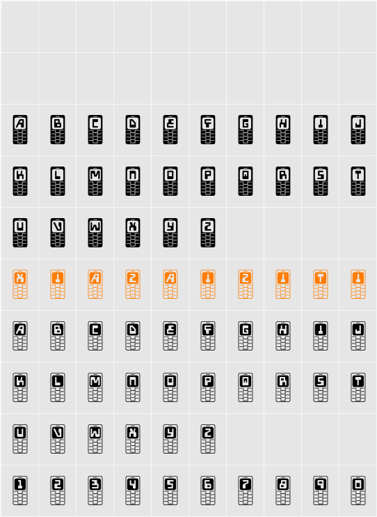 Hola Mota 字符映射表