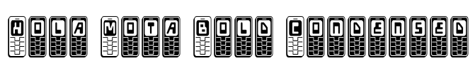 Hola Mota Bold Condensed