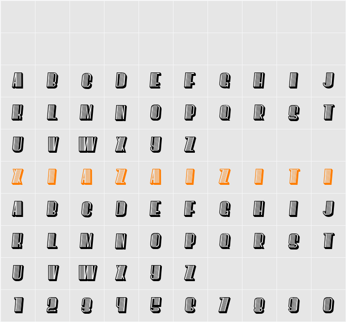 However 字符映射表