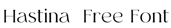 Hastina  Free Font