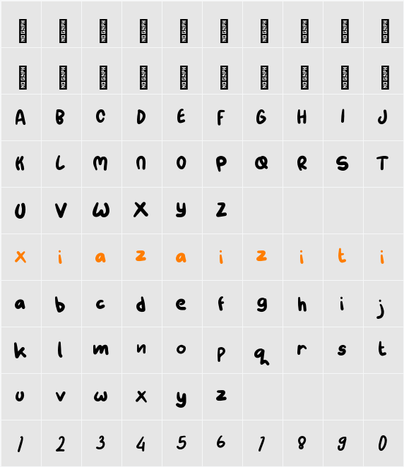 Lopiyu 字符映射表