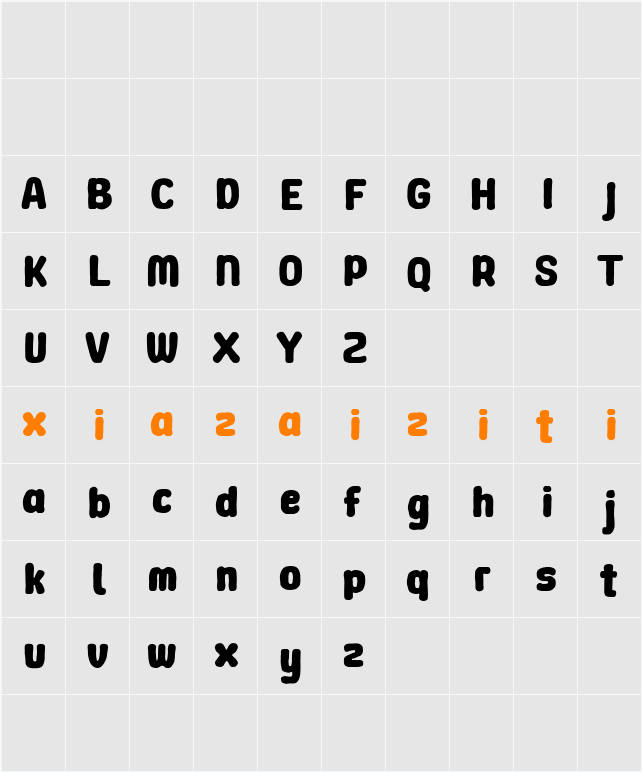 Good Vibes 字符映射表