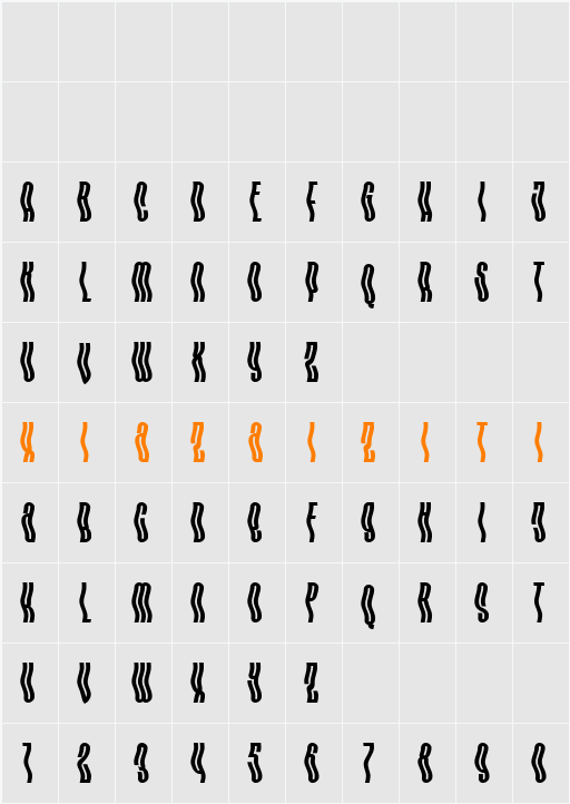 Hipnouma 字符映射表