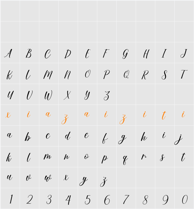 Mandat 字符映射表