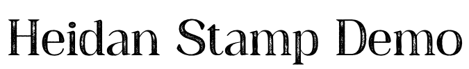 Heidan Stamp Demo