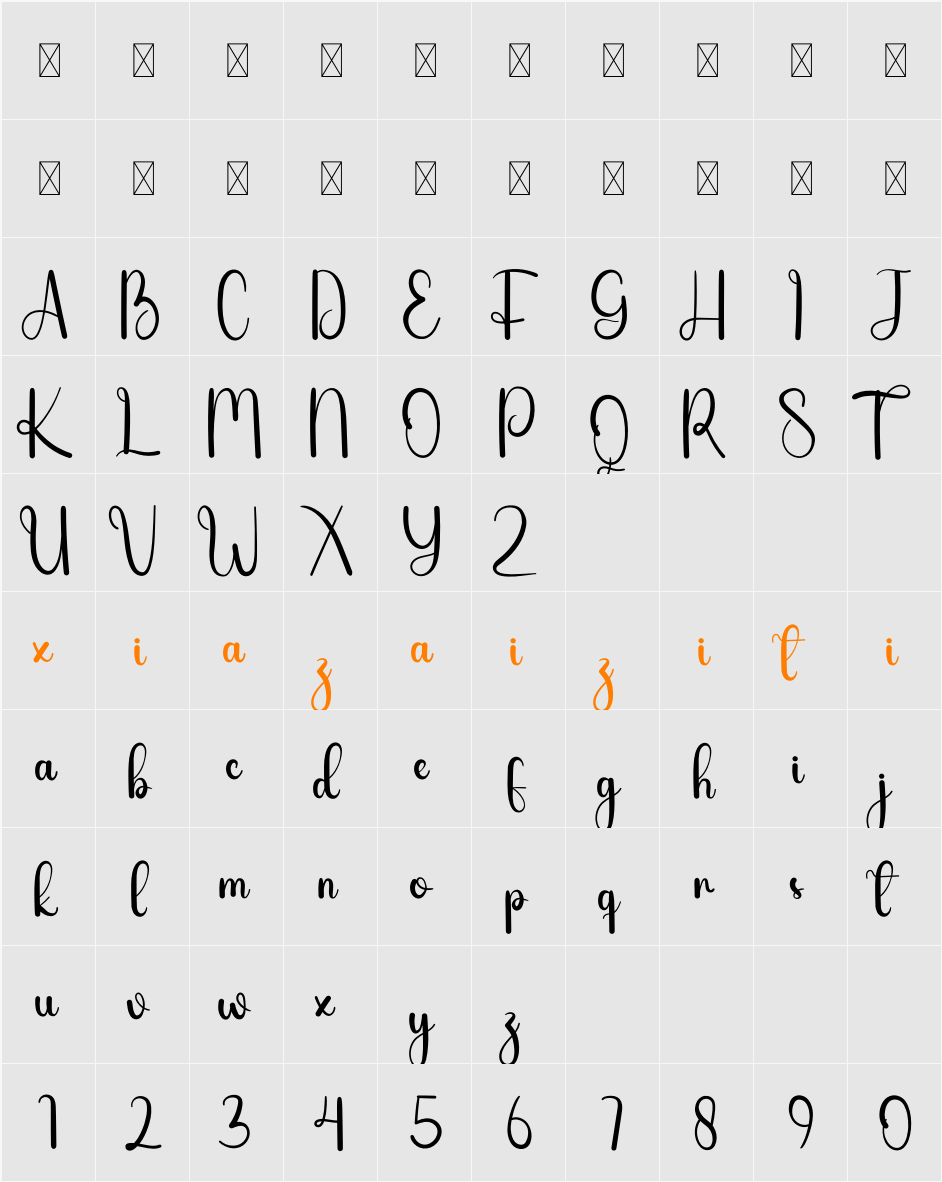 Gnomeline 字符映射表