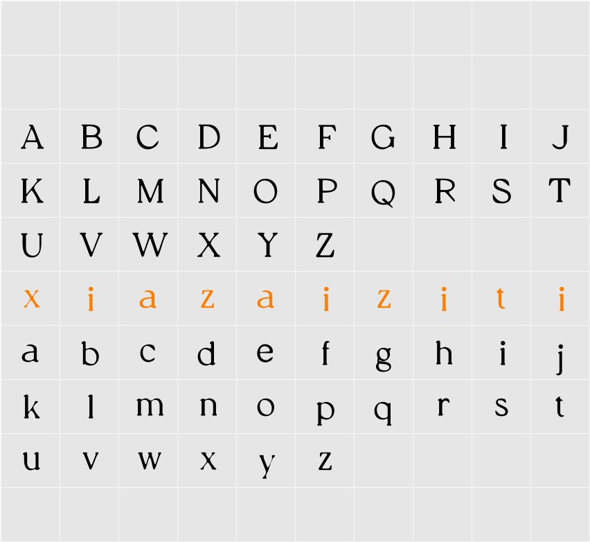 Gloudy Blur Demo 字符映射表