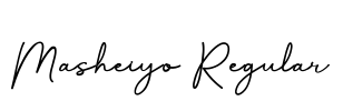 Masheiyo Regular