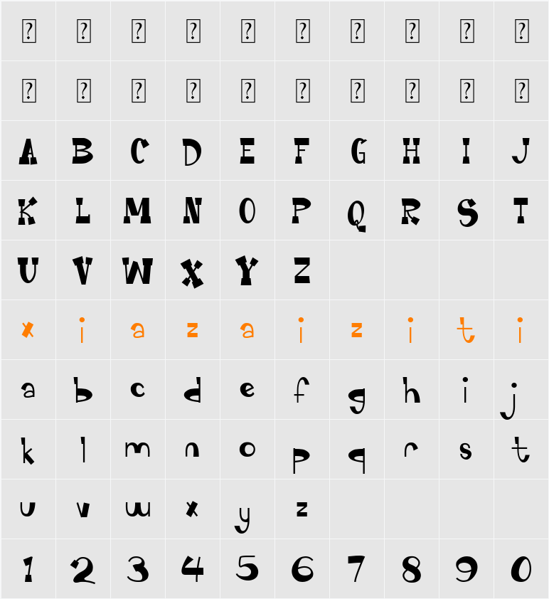 Mapsend 字符映射表