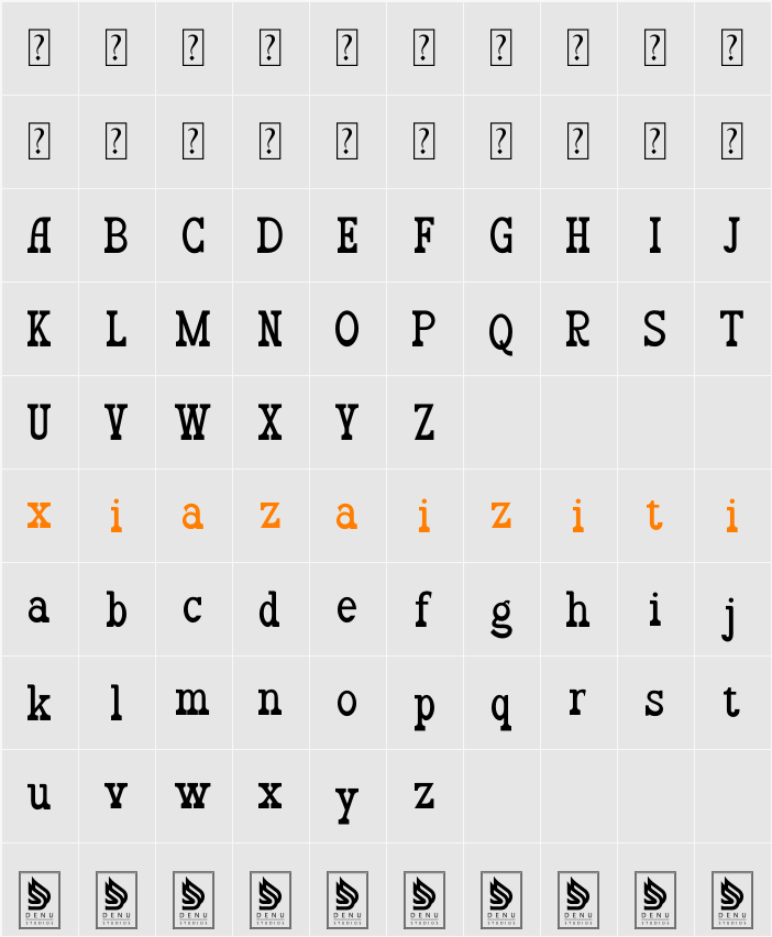 Mahligai 字符映射表
