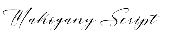 Mahogany Script