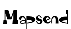 Mapsend 字体预览图