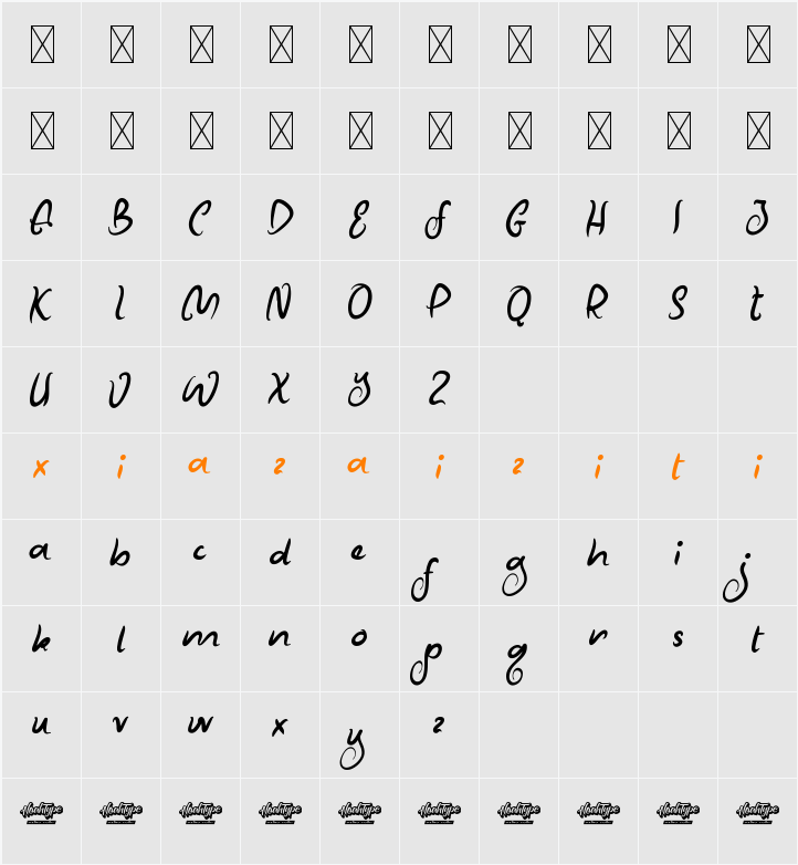 MangoDelightDemo 字符映射表