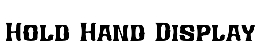 Hold Hand Display