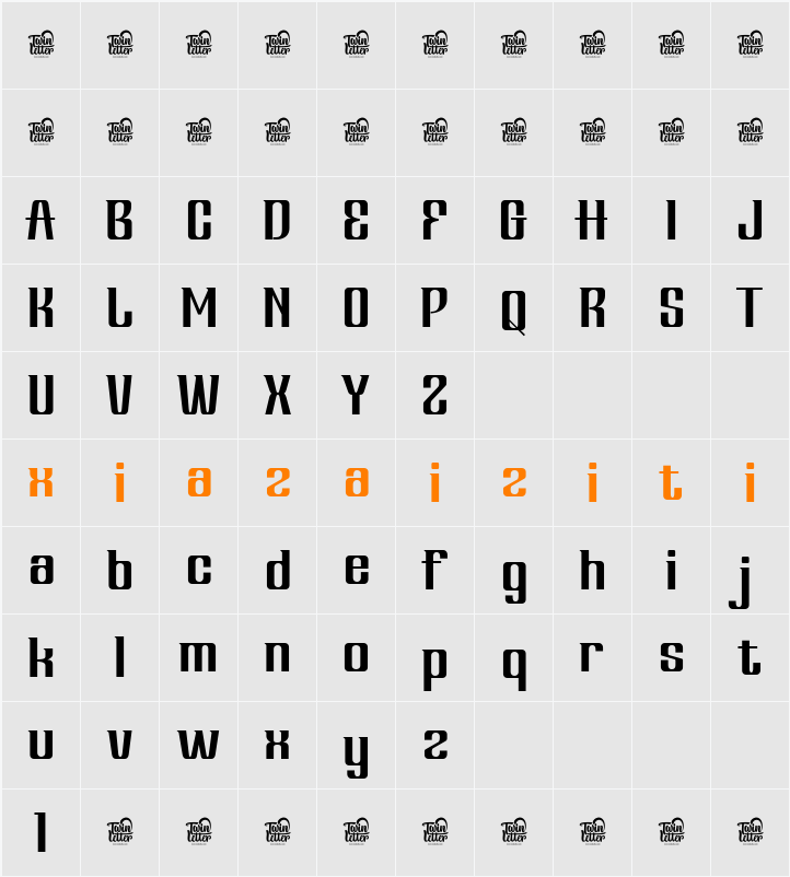 HERVIA Trial 字符映射表