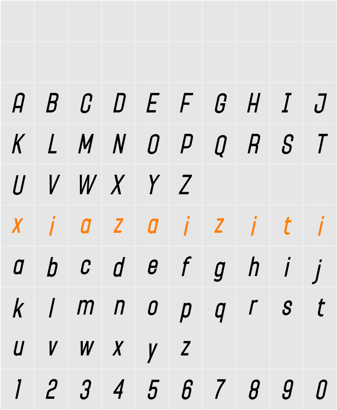 Kagoda 字符映射表