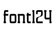 font124 字体预览图