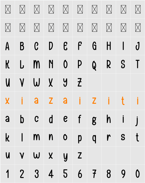 HAPPYMASS 字符映射表